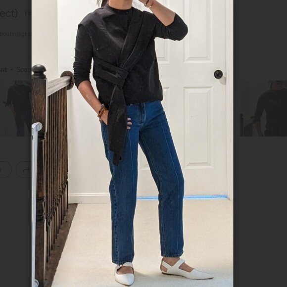 NWT Tibi Sleeves Pruno Cotton Wrap Top (XS) - Picture 1 of 3